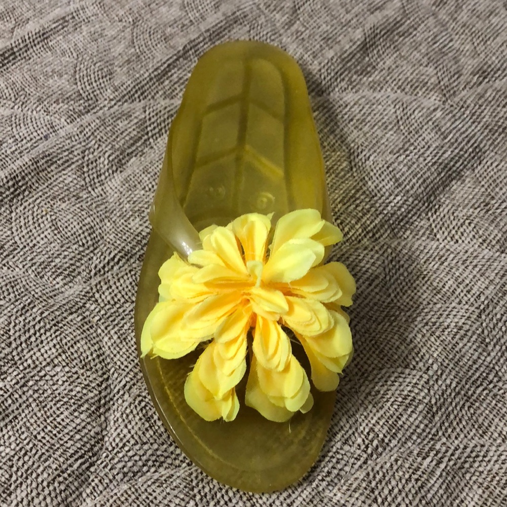 Yellow Italian 🇮🇹 beach sandals size 39 - Picture 4 of 5